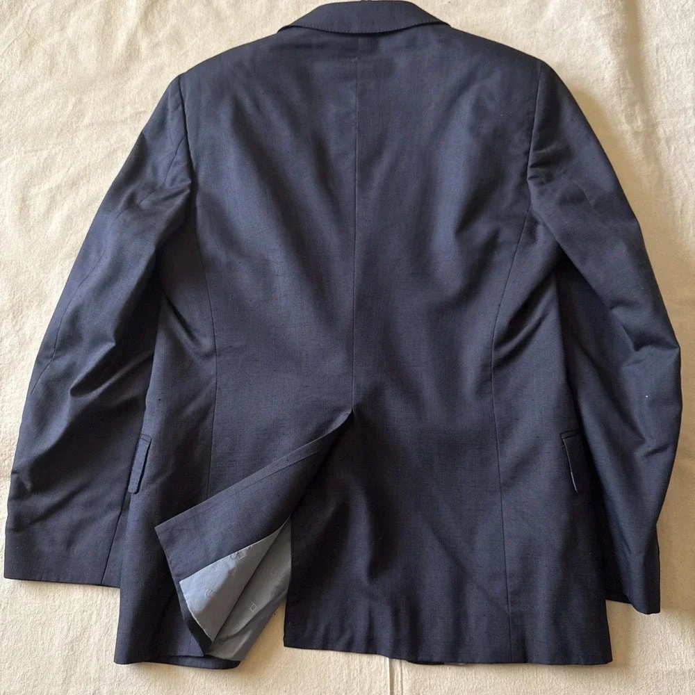 Christian Dior Men's Navy Blue Blazer Suit Jacket Vintage